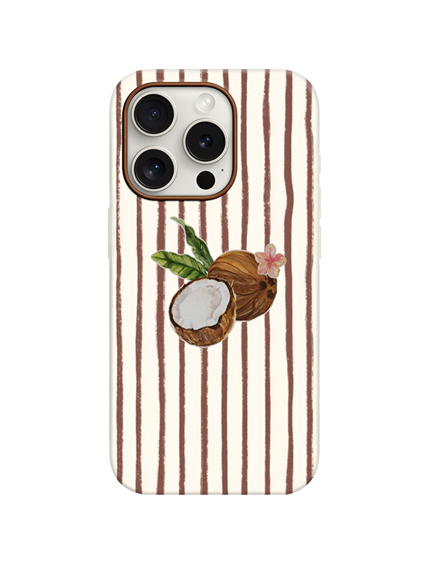 Coconut Desenli Lüx Premium İçi Kadifeli Telefon Kılıfı KOD 765