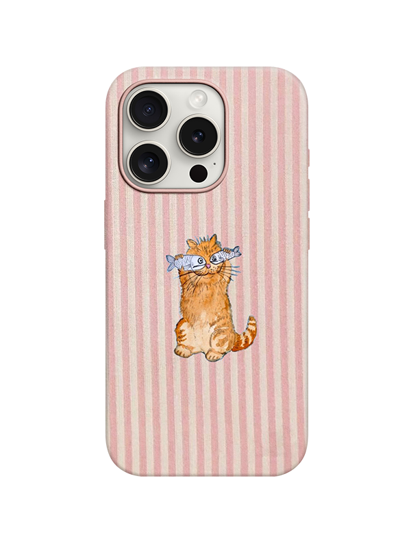 Cat Desenli Lüx Premium İçi Kadifeli Telefon Kılıfı KOD 767