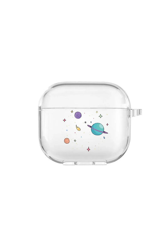 Apple Airpods Uyumlu Mavi Gezegenler Desenli Kılıf