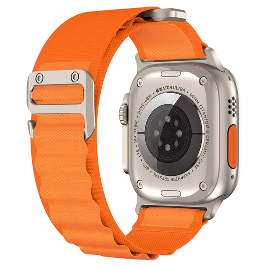 Alpine Loop 41/40/38 Mm Series 10(42MM)/9/8/7/6/5/4/3/se Uyumlu Kordon Turuncu