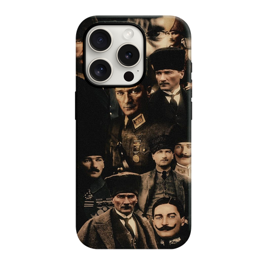ATATÜRK Desenli Lüx Premium İçi Kadifeli Telefon Kılıfı KOD 716