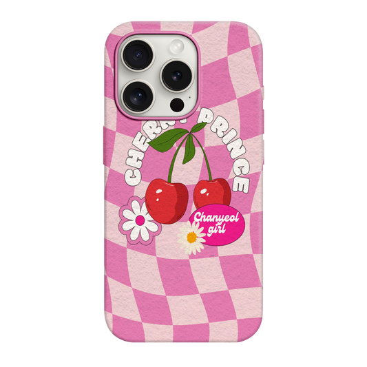 Cherry Desenli Lüx Premium İçi Kadifeli Telefon Kılıfı KOD 675