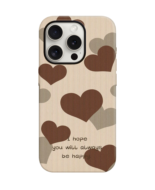 Heart  Desenli Lüx Premium İçi Kadifeli Telefon Kılıfı KOD 658