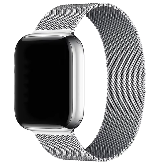 Loop Metal Hasır 41/40/38 Mm Series 10(42MM)/9/8/7/6/5/4/3/se Uyumlu Kordon Silver