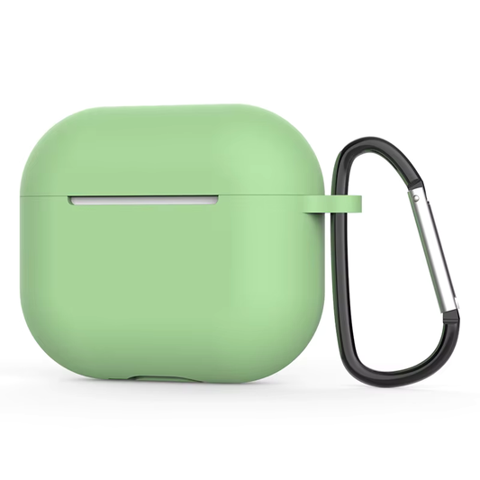 Airpods Uyumlu Silikon Kancalı Kılıf Fıstık Yeşil