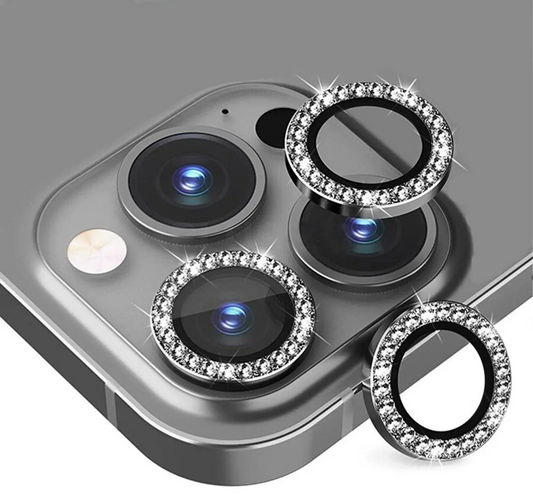 Safir Taşlı Kamera Lens Koruyucu Grafit