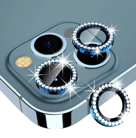 Safir Taşlı Kamera Lens Koruyucu Sierra Blue
