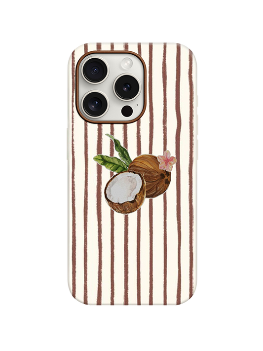Coconut Desenli Lüx Premium İçi Kadifeli Telefon Kılıfı KOD 765