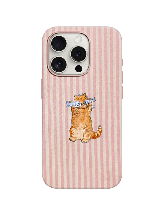 Cat Desenli Lüx Premium İçi Kadifeli Telefon Kılıfı KOD 767