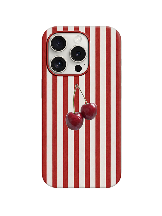 Cherry Desenli Lüx Premium İçi Kadifeli Telefon Kılıfı KOD 768