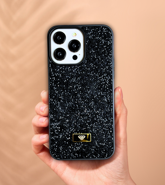 Diamond Swarovski Taşlı Lüx Kılıf Black Titanium