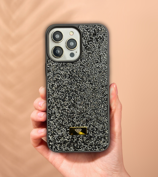 Diamond Swarovski Taşlı Lüx Telefon Kılıfı Natural Titanium