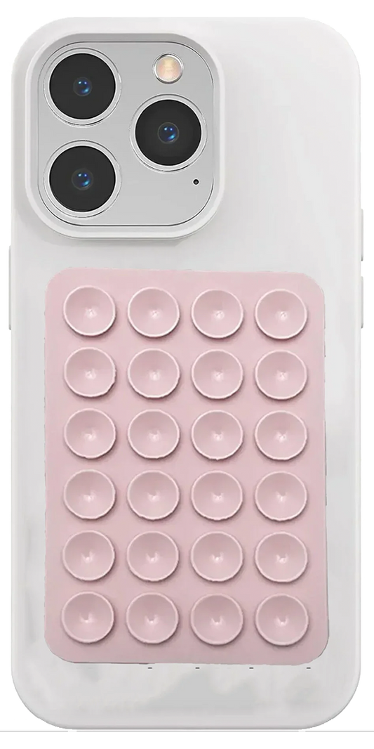 Silikon Vakumlu Telefon Tutucu Pembe