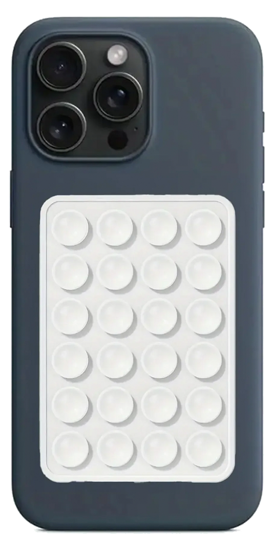 Silikon Vakumlu Telefon Tutucu Beyaz