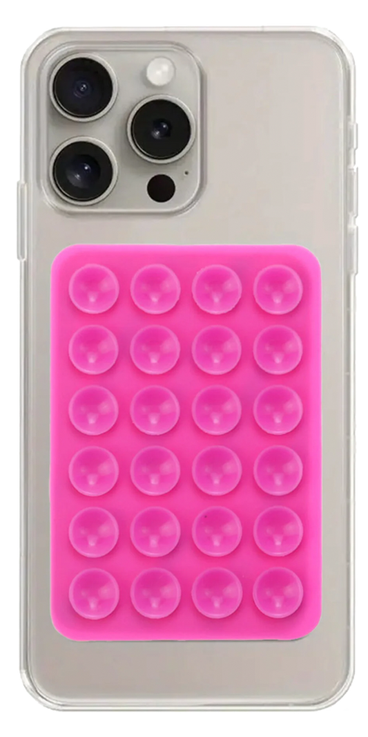 Silikon Vakumlu Telefon Tutucu Fuşya